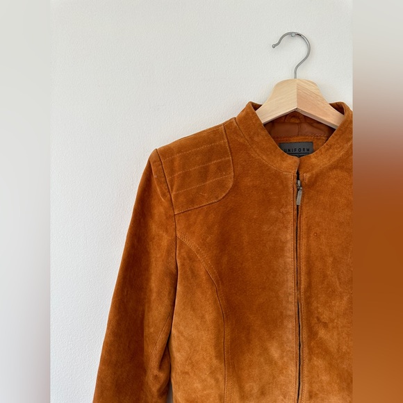 John Paul Richard Uniform Leather Suede Jacket - Picture 14 of 14